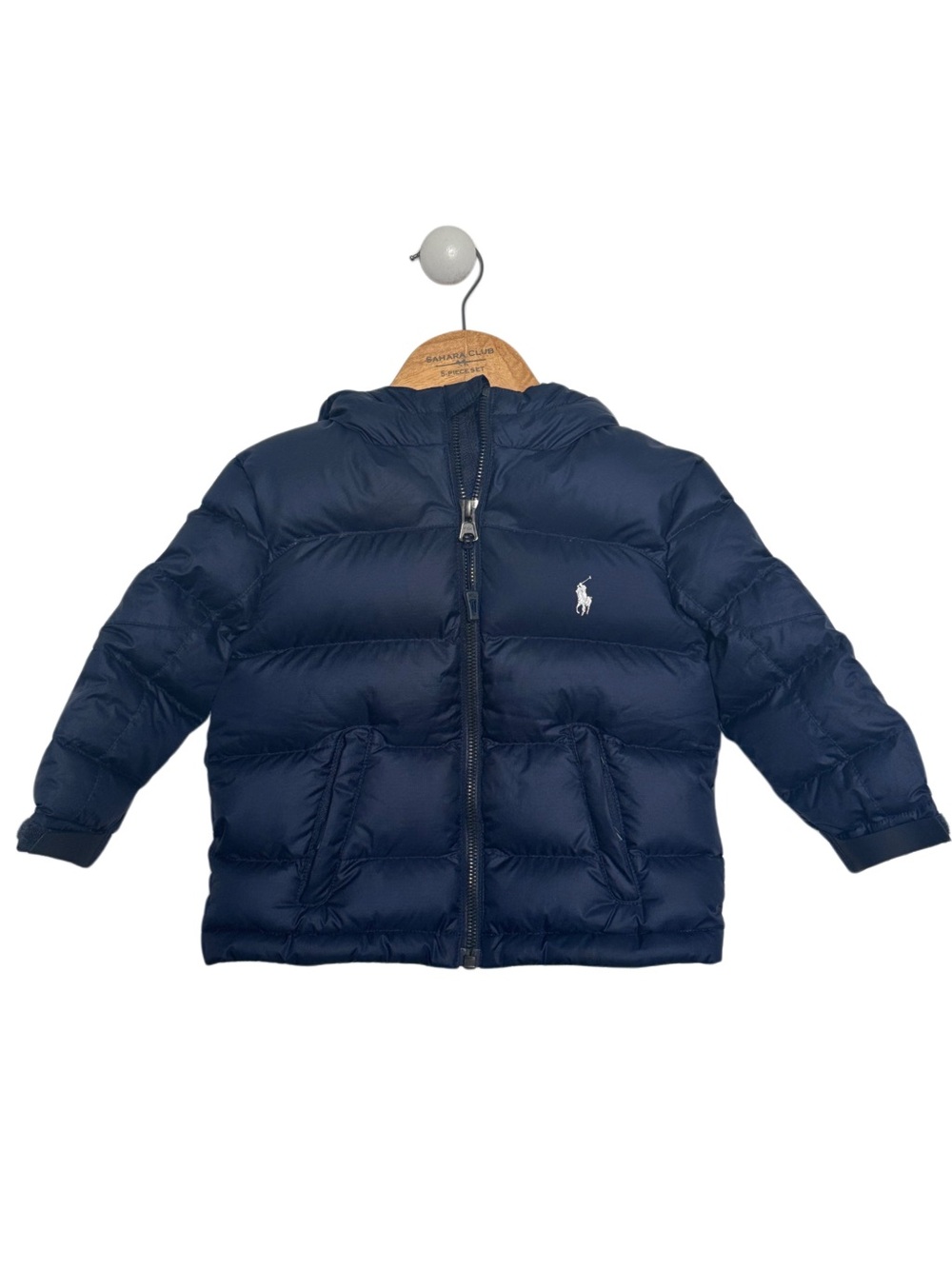 Polo Ralph Lauren Performance Baby Boys Navy Hooded Puffer Jacket 24M